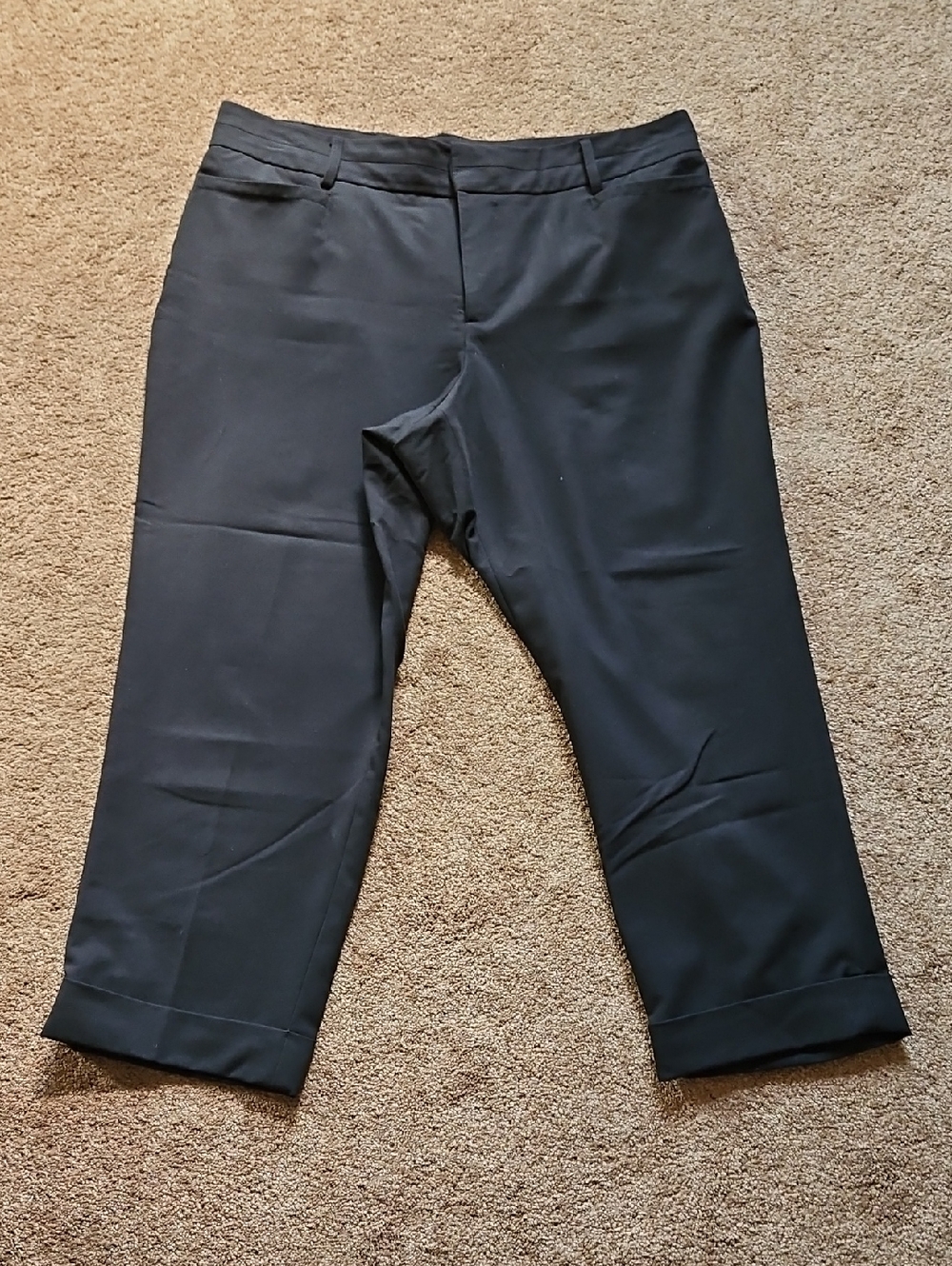 Nine West Black Dress Capri Pants - Size 14 (Excellent Condition)